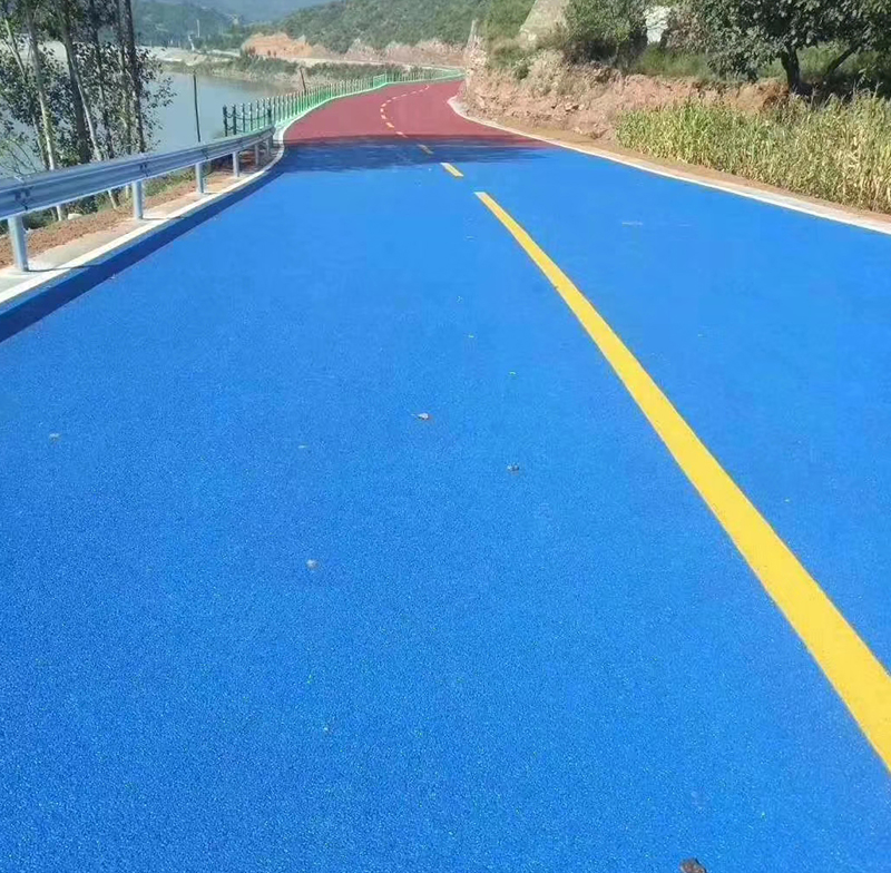 嘉峪关路面改色