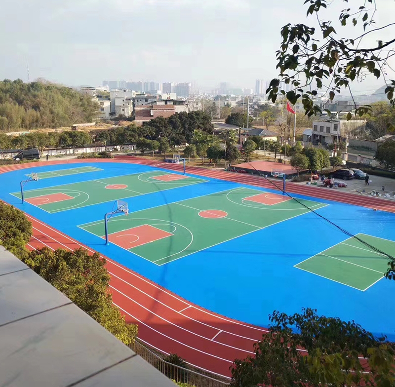 硅PU篮球场